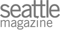 Text logo: "seattle magazine" in lowercase gray letters.